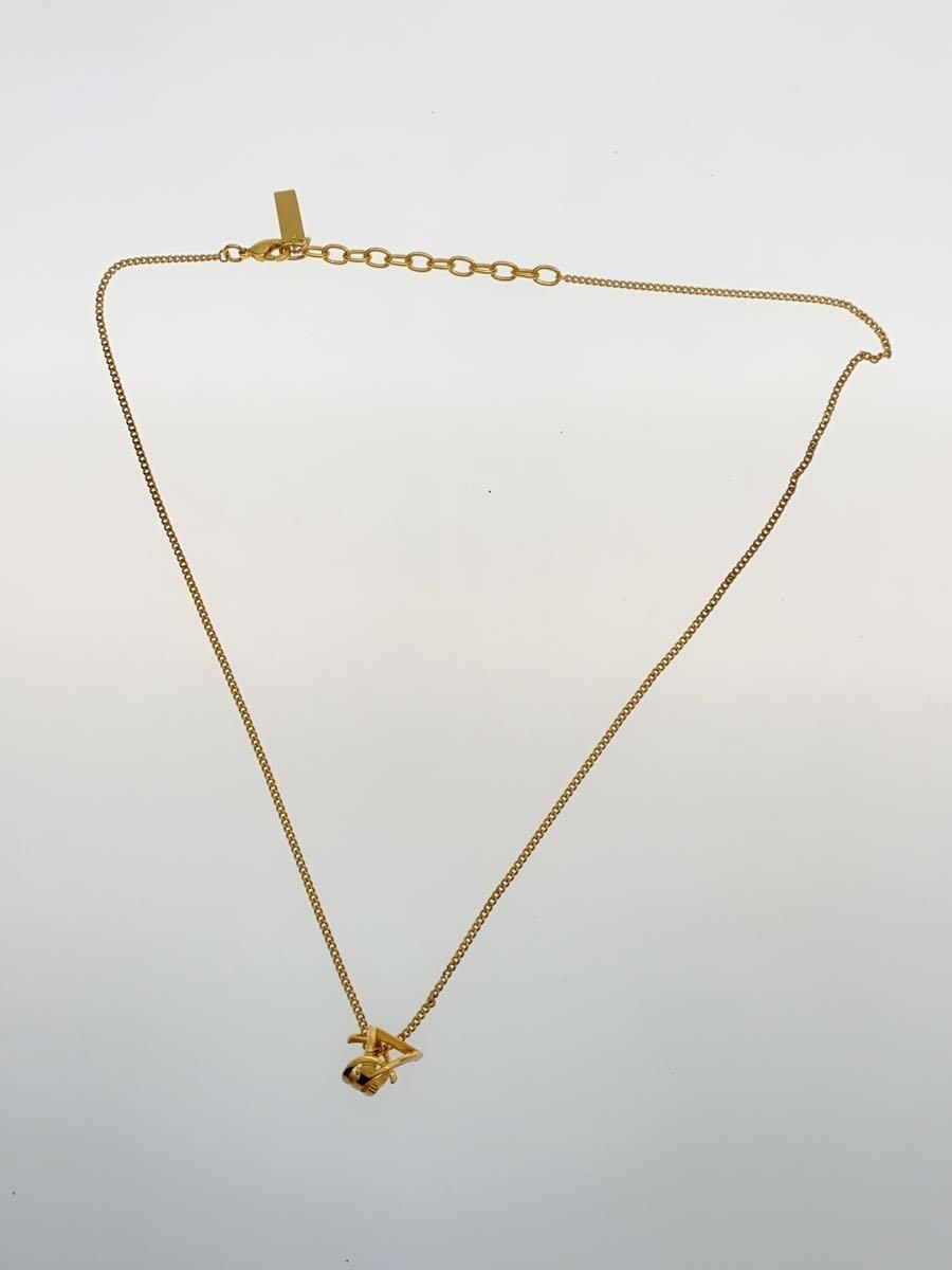 Collana SAINT LAURENT metallo monogramma twist uomo con top GLD usata