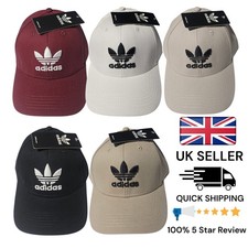 Baseball Adidas Cap Black White Original trefoil Mens Women  Adjustable Summer