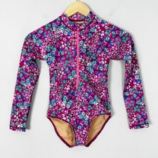 NEW Crewcuts Girls Long Sleeve Rashguard Swim Suit Size 8