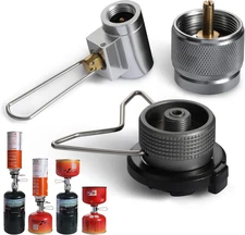 REDCAMP 3PCS Propane/Isobutane/Butane/Refill Adapters Set, Propane to Butane Ada