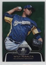 2012 Bowman Platinum Prospects Green Refractor 334/399 Wily Peralta #BPP33 b4y