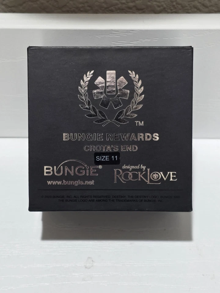 Anillo Rocklove Destiny Bungie Crota's End Raid Talla 11 Foto 3 de 4