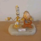 Lumiere and Cogsworth Statue on base #ed /1750 — photo 1