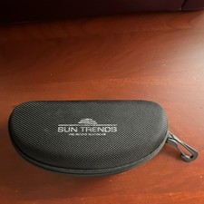 Sun Trends Aviator Sunglasses Men Mirrored Gray Lens Silver Frame w/ Case