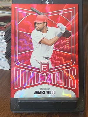 2026 Donruss Elite James Wood Dominators Pink And Red   #29/49 Nationals🔥🔥🔥🔥