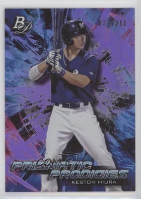 2018 Bowman Platinum Prismatic Prodigies Purple 37/250 Keston Hiura #PPP-38 7wf