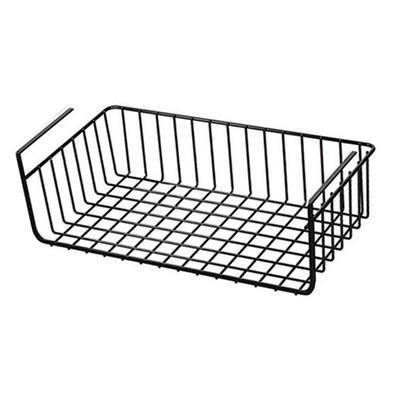 1X(1 Stück Metall Eisen Küche Organizer Regal Unter Tisch Hängen Netz Korb 6319