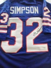 BUFFALO BILLS OJ SIMPSON Signed Jersey AUTHENTIC COA NFL Prestine Condition