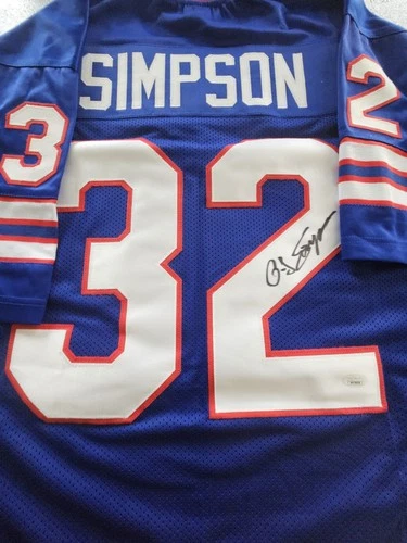 BUFFALO BILLS OJ SIMPSON Signed Jersey AUTHENTIC COA NFL Prestine Condition