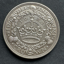 1933 Wreath Crown George V British Silver Coin
