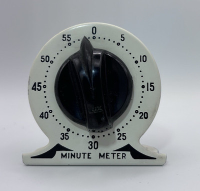 Vintage Metal Lux MINUTE METER Kitchen Timer Single Ding