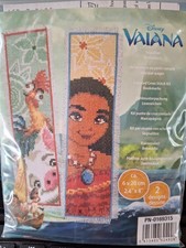 Cross Stitch Kit Bookmarks Disney VALANA 2 designs New by Vervaco
