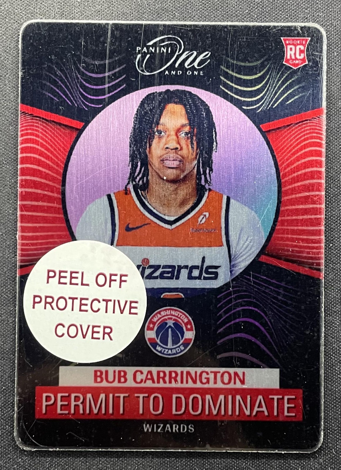 2024-25 Panini One And One Bub Carrington #1 RC Permit to Dominate Case Hit SSP