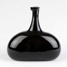 OSV Dark Amethyst Oval Onion Bottle, Vintage ...