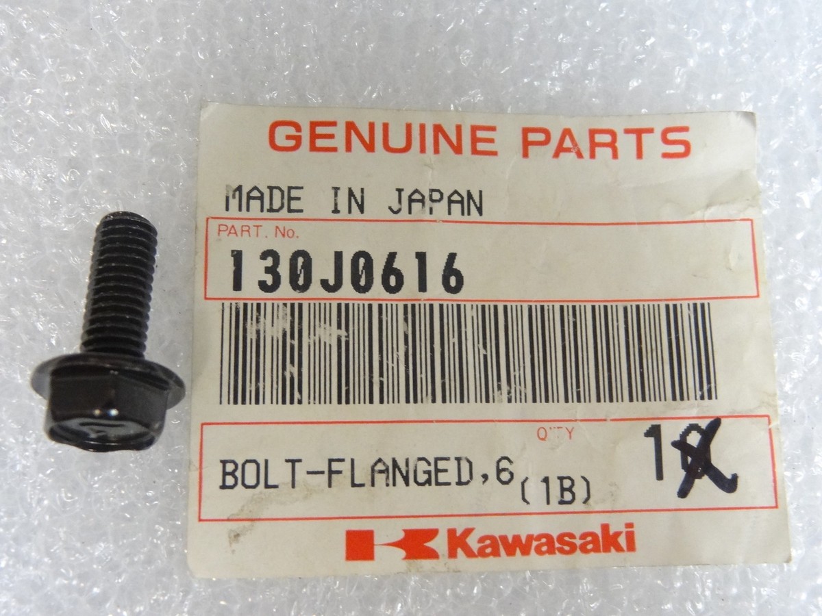 kannnnnページ Kawasaki NOS NEW 130J0616 Flanged Bolt 6x16 AN BN EJ EN ER EX KZ