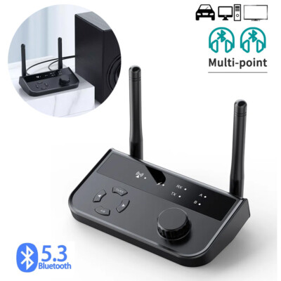 Sender Empfänger 2 IN 1 Bluetooth 5.3 Wireless Audio 3,5 Klinke Adapter RCA/AUX