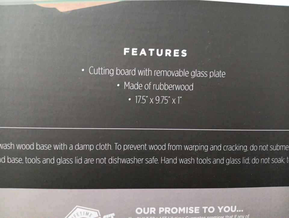 Toscana a Picnic Time Brand Billboard Serving Tray with Glass Top  - Image 4 of 4