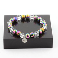 Mineralien Und Edelsteine. Armband Perlen Quarz + HäMatit Multicolor 8