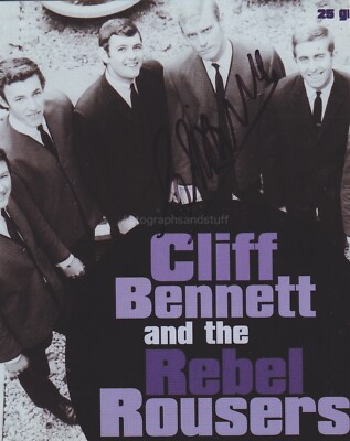 Cliff Bennett HAND SIGNED 8x10 Foto, Autogramm Rebel Rousers Drivin' You Wild