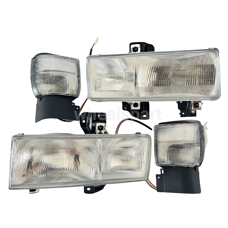 Headlight & Corner Lamp LH+RH For Nissan UD 1800-3300 1995-2010 W/ Bracket Foto 3 de 4