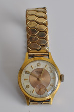 JUNGHANS 15 Jewels mechanischer Handaufzug Made in Germany 50er Vintage Gold Uhr