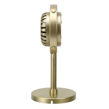 Gold Fake Microphone Model Retro Microphone Prop Classic Old Style For Fit