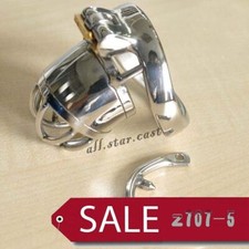 2024 Male Stainless Steel Metal Chastity Belt Cage Device Restraint Spiked-ring