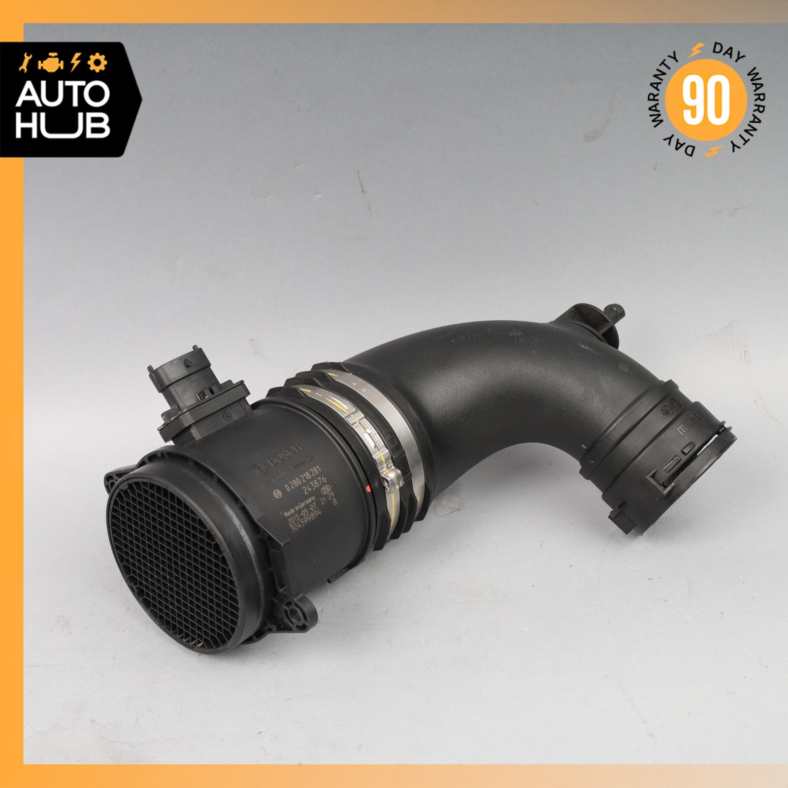 Maserati Quattroporte Right Air Intake Duct Pipe Hose w/ Air Flow Sensor OEM