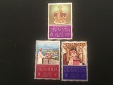 ICOLLECTZONE Bermuda 347-349 royalty VF NH