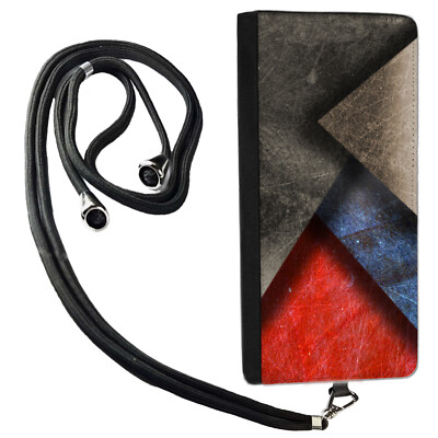 Hülle mit BAND KORDEL Tasche Handy Kette Schutz Cover Umhängen Etui Motiv #413