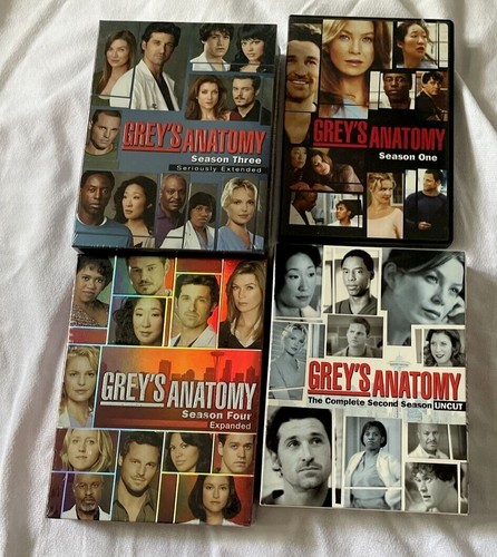 Greys Anatomy Seasons 1-4 DVD Set Complete Series Boxed