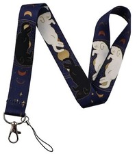 Black White Cat Cats Kitten Kittens Asleep Sleeping Sleep Nap Napping Lanyard