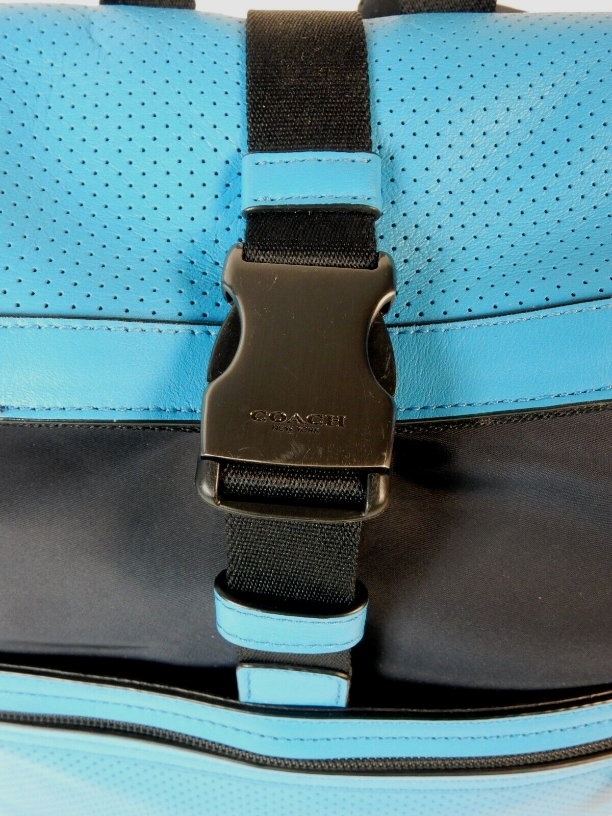 COACH Leather Computer/School Backpack, Minty Cle… - image 10