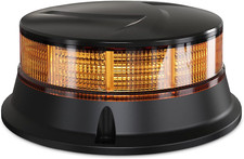Amber Beacon Light 4.2inch Flashing Safety Warning Lights Permanentmagnet Moun