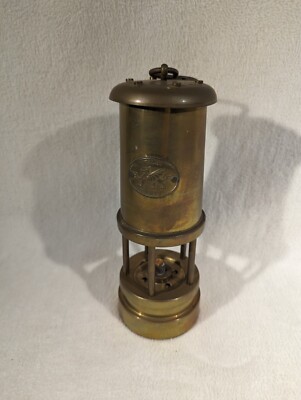 Vintage Wales Cymru Bishopston Swansea Phoenix Supply Brass Miner's Lamp