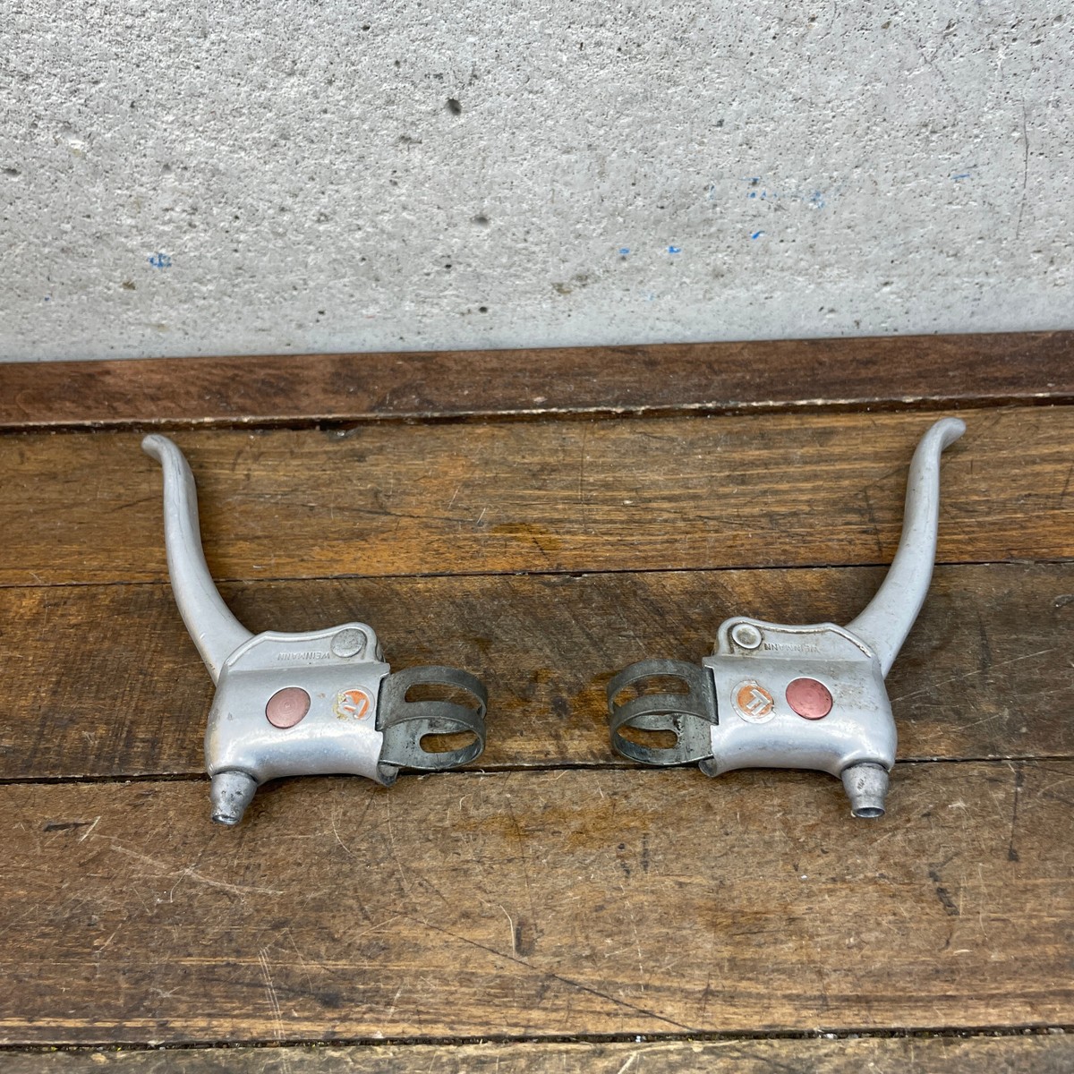 Vintage Weinmann Brake Levers Cafe Curved Brevete Mustache