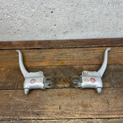 Vintage Weinmann Brake Levers Cafe Curved Brevete Mustache Vintage Weinmann Brake Levers Cafe Curved Brevete Mustache