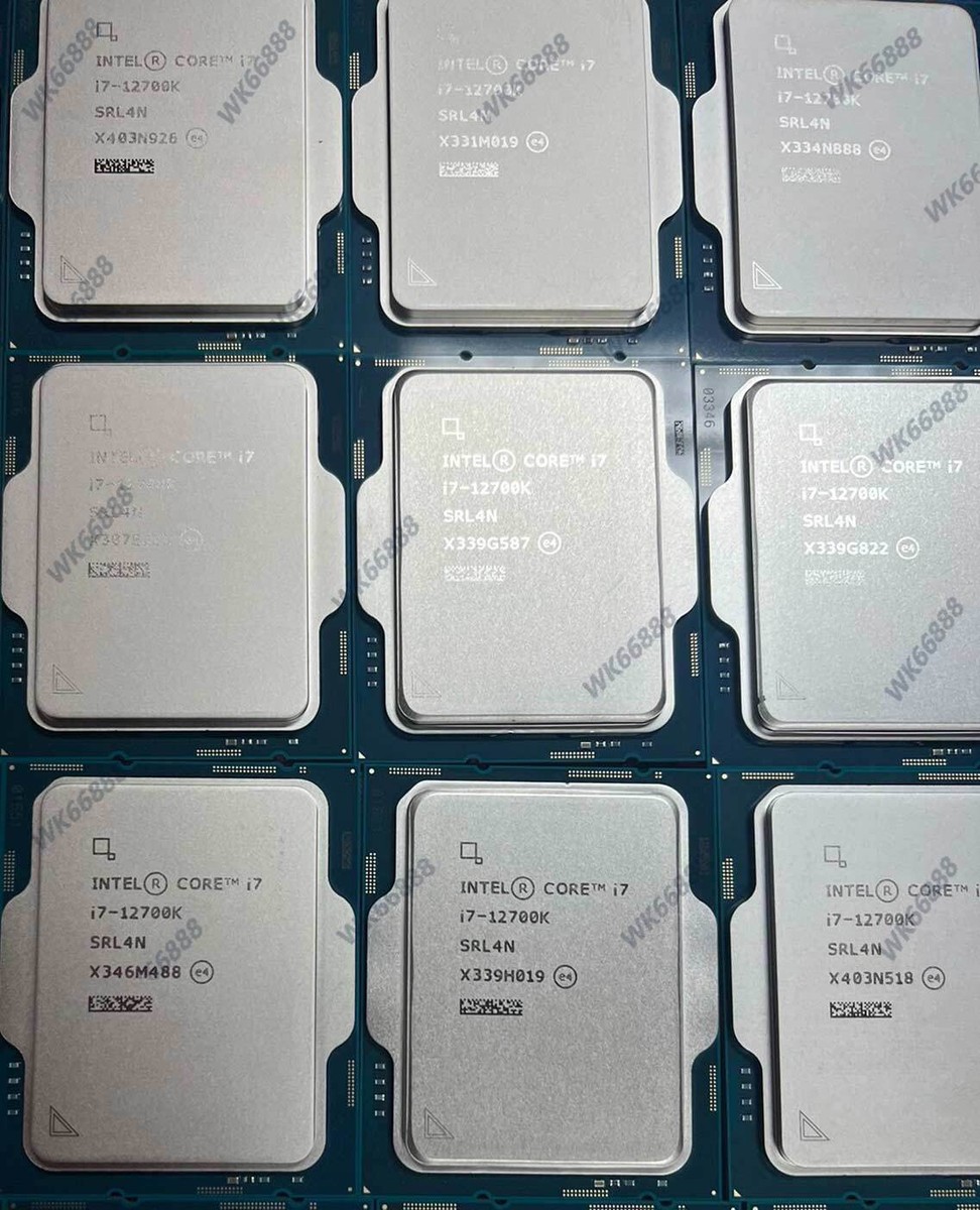 CPU Intel 12700K Intel Core i7-12700K Alder Lake 3.6GHz Twelve-Core LGA 1700