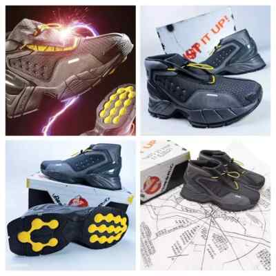 US 8 Reebok Ecto Boot Men's Ghostbusters Grey Yellow DMX Retro Style H03298 NIB