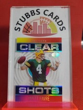 2021 Panini Illusions Clear Shots Sapphire Brett Favre #CS-11 HOF