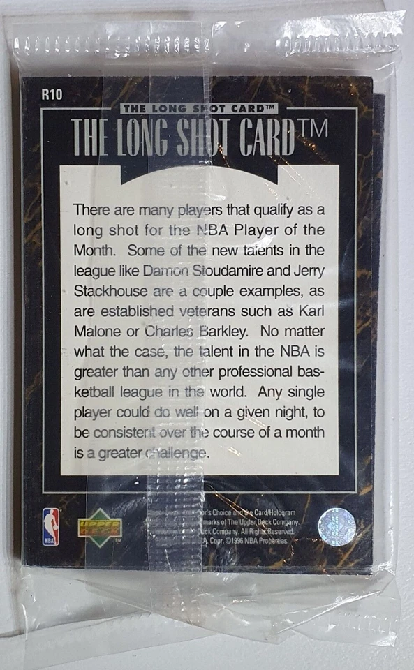 1995 Upper Deck Michael Jordan Predictor Jugador del Mes (10 cartas) - Sellado Foto 2 de 2