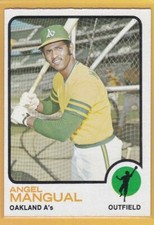 1973 TOPPS BASEBALL ANGEL MANGUAL #625 A'S NM *85848