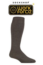Men's Wellington Boot Socks with Cushioning in Green 6-11 Workforce- 1 Pair Pack