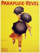 Decor Poster.Interior home design.Room wall art.Cappiello Umbrellas Revel.7261