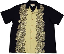 Paradise Found Men's Monstera Panel Hawaiian Shirt