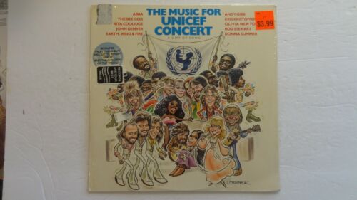 Music For UNICEF Concert Vinyl LP ABBA BEE GEES DONNA SUMMER (Personal Collectio - Picture 1 of 11