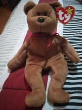 TEDDY TY Beanie Babies 4th Gen Tag Mint/Rare Retired 1993 PVC Pellets