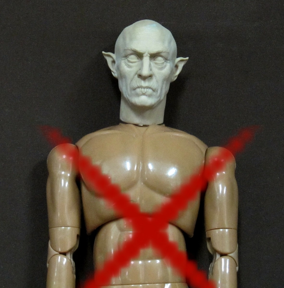 NOSFERATU HORROR CUSTOM RESIN UNPAINTED HEAD SCULPT. Action NOSFERATU HORROR CUSTOM RESIN UNPAINTED HEAD SCULPT. Action