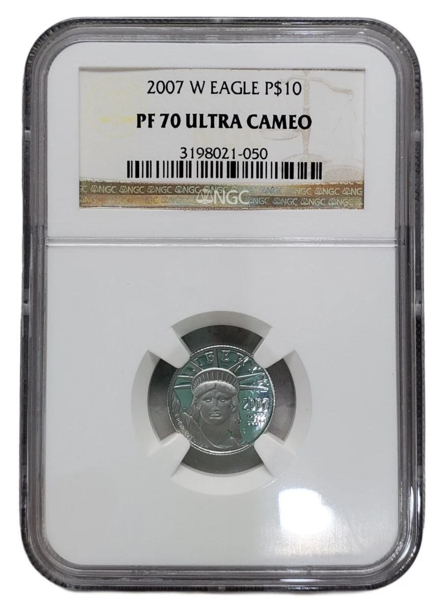 American Eagle Statue of Liberty 2007 Grade PR 70 Platinum Bullion