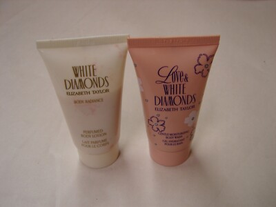 ELIZABETH TAYLOR Love & White Diamonds Body Wash & Body Radiance Body Lotion-NEW